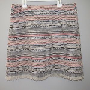 Loft Tweed Woven Shift Skirt